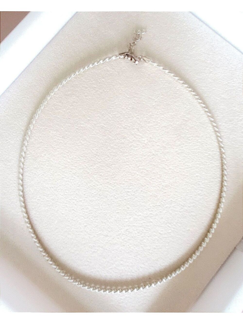 Vintage Milor Sterling Silver 925 Rope Choker Necklace